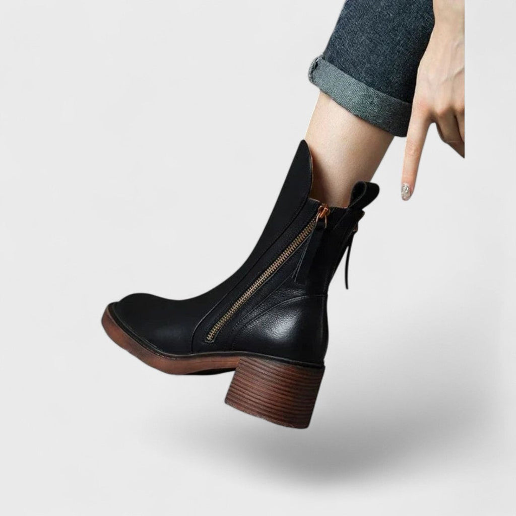 VALERIA LAURENT | Garciel - Elegantes Botines de Cuero