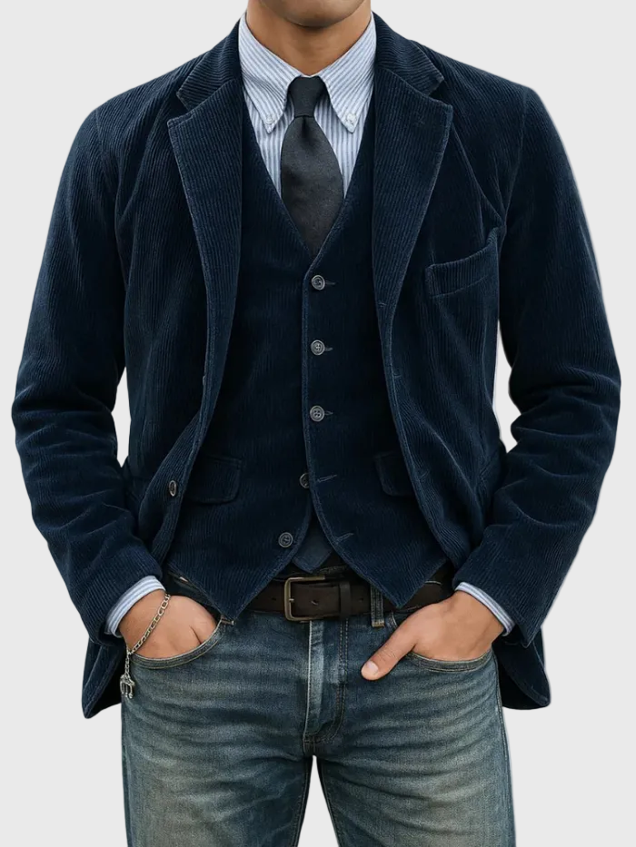 VALERIA LAURENT | Tommy™ | Conjunto de 2 piezas: blazer y chaleco