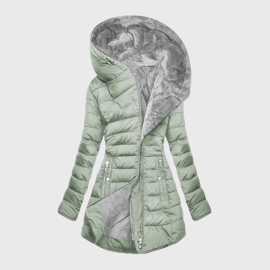 VALERIA LAURENT | Chaqueta de invierno con forro de pelo cálido.