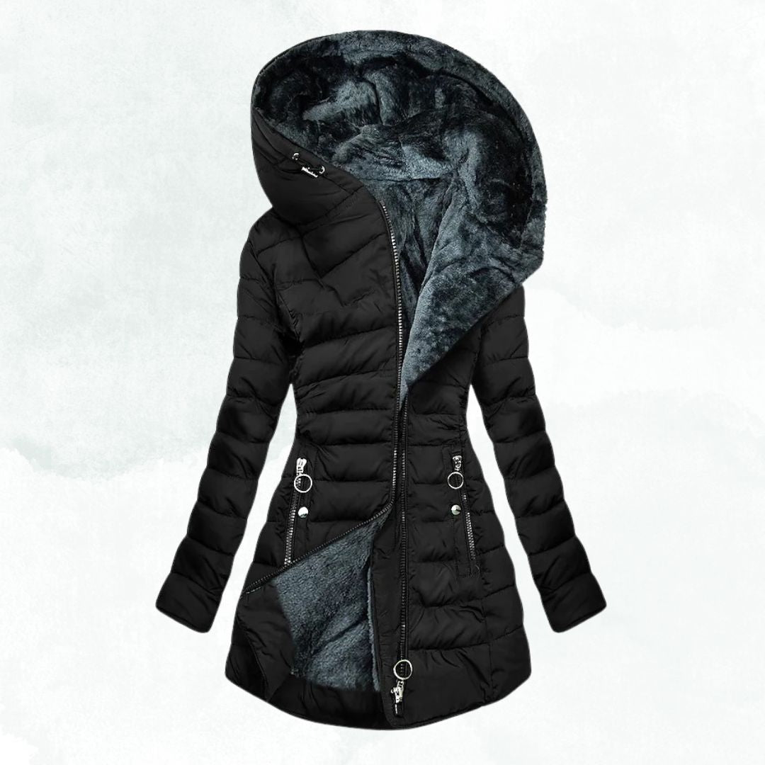 VALERIA LAURENT | Chaqueta de invierno con forro de pelo cálido.