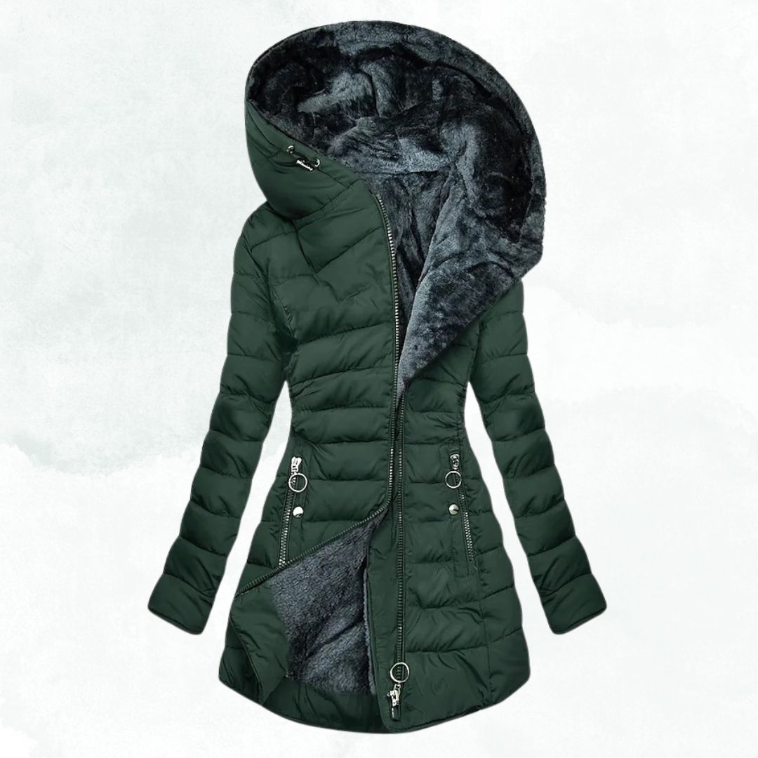 VALERIA LAURENT | Chaqueta de invierno con forro de pelo cálido.