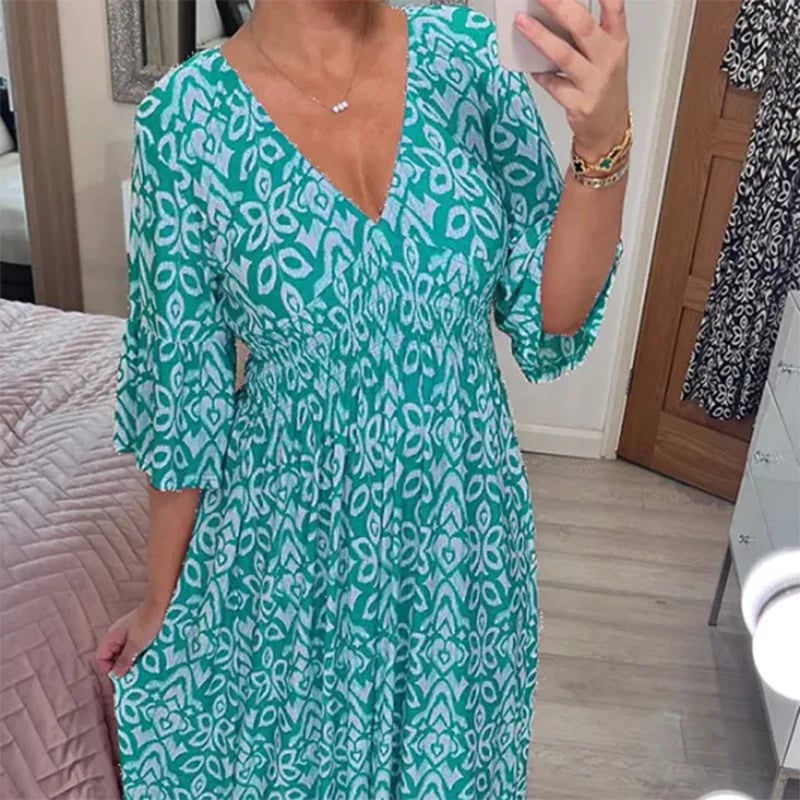 VALERIA LAURENT | Vestido Floral Elástico