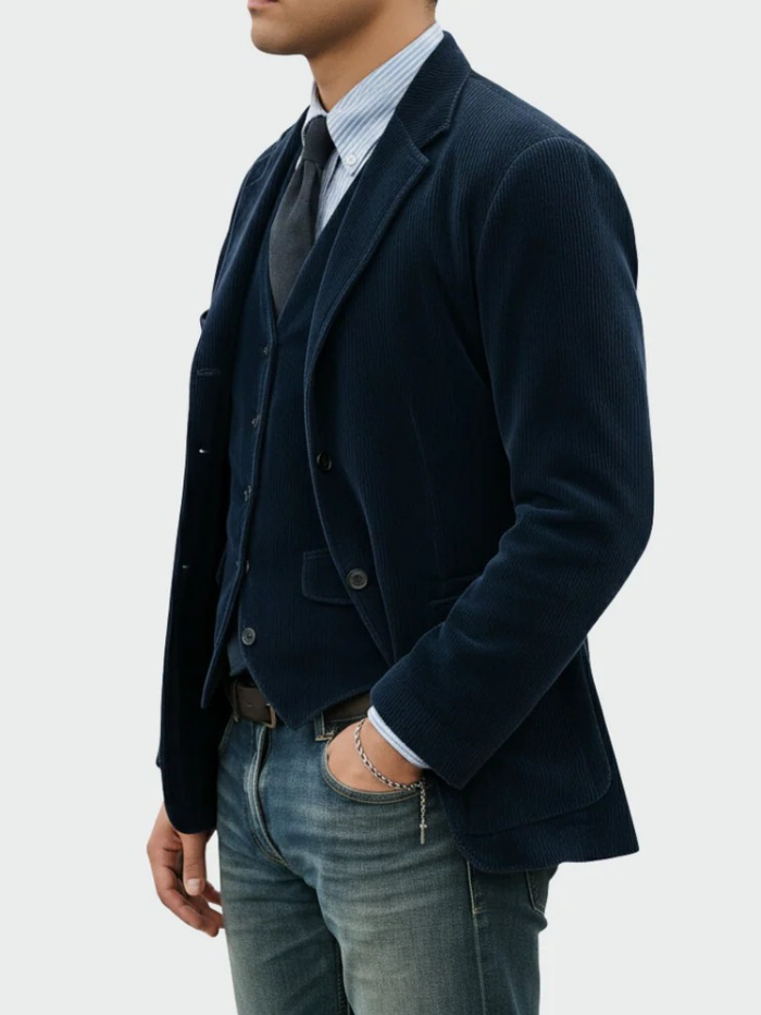 VALERIA LAURENT | Tommy™ | Conjunto de 2 piezas: blazer y chaleco