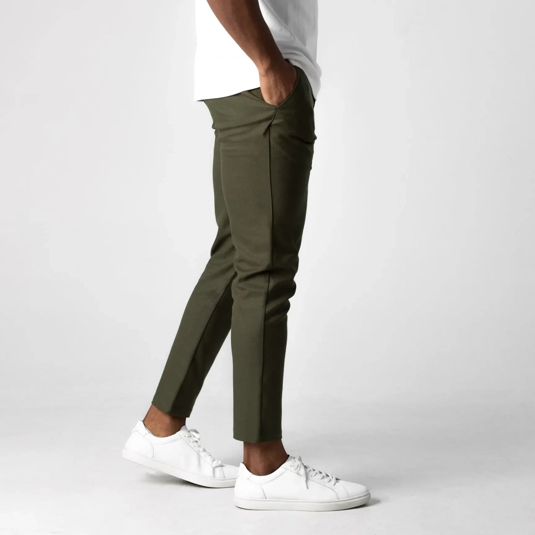 VALERIA LAURENT | Chino Elástico Premium Verde