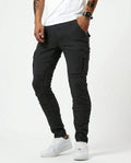 VALERIA LAURENT | Pantalón Cargo elástico negro
