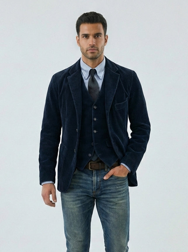 VALERIA LAURENT | Tommy™ | Conjunto de 2 piezas: blazer y chaleco
