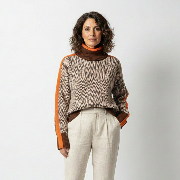 VALERIA LAURENT | AMAYA | Suéter de cuello alto de diseño