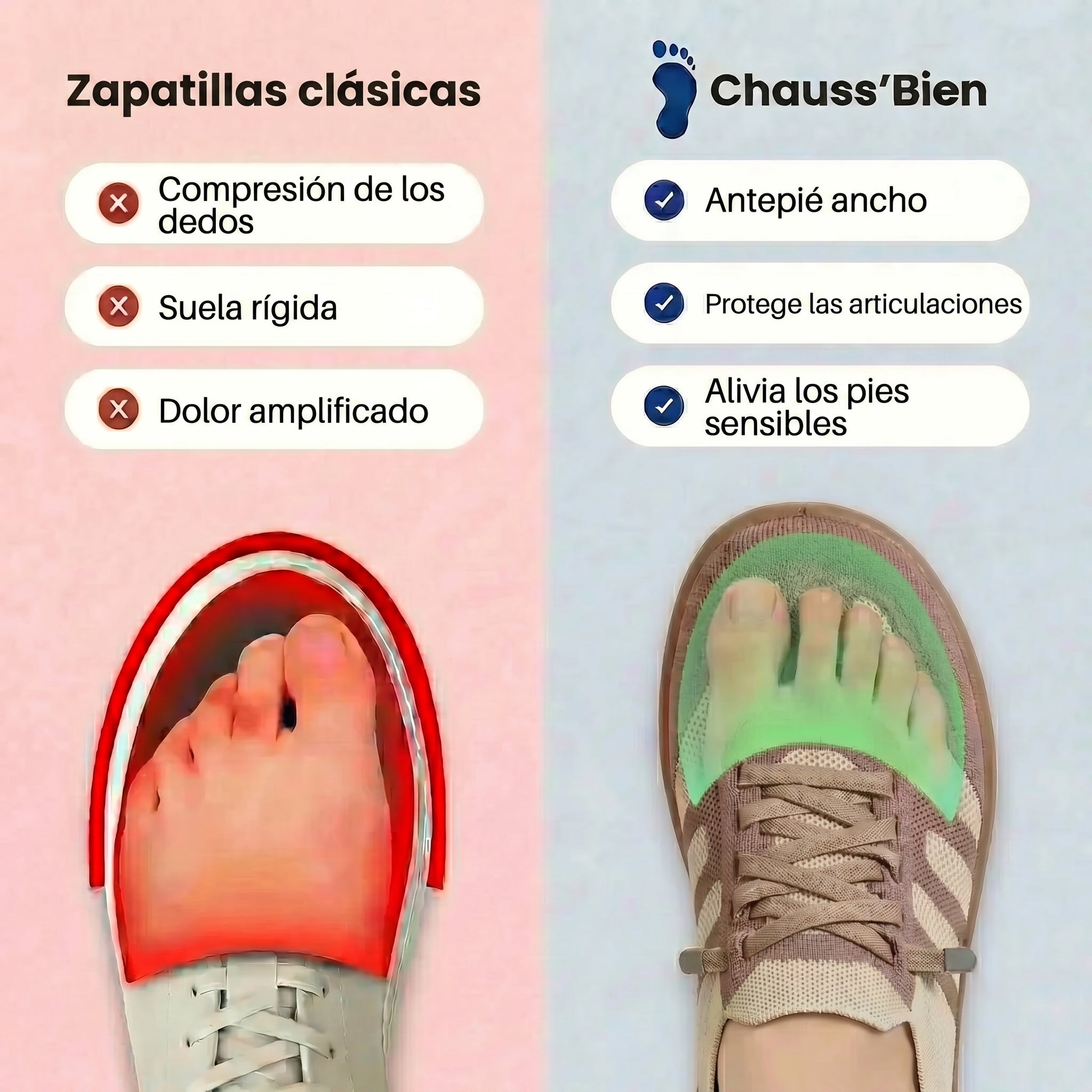 VALERIA LAURENT | Zapatillas de confort ortopédico para mujer