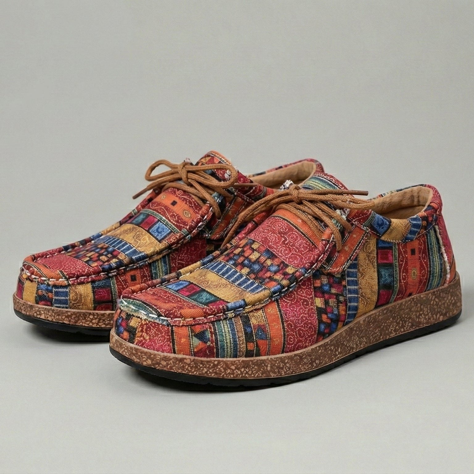 VALERIA LAURENT | Zapatillas Ortopédicas de Confort Multicolor para Mujer.