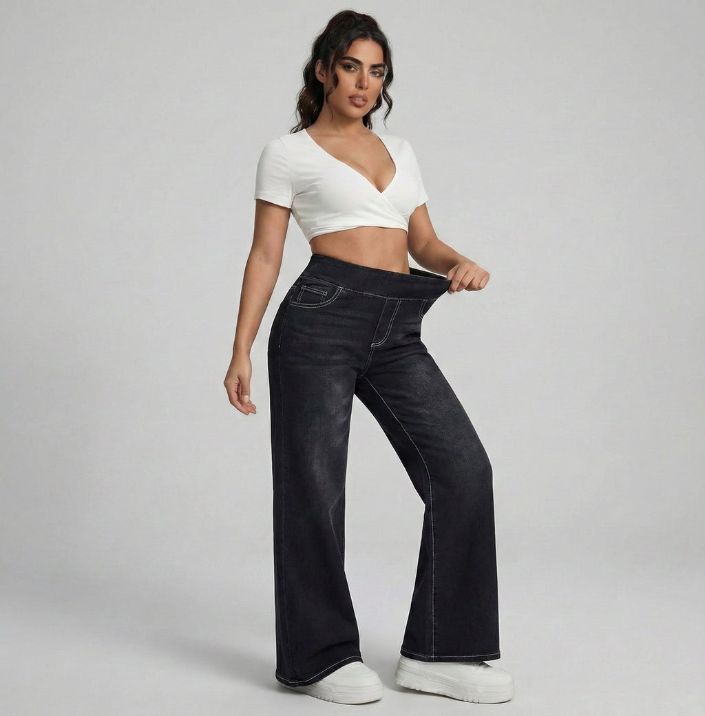 VALERIA LAURENT | Pantalones anchos con control de abdomen.