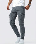 VALERIA LAURENT | Pantalón Cargo elástico gris