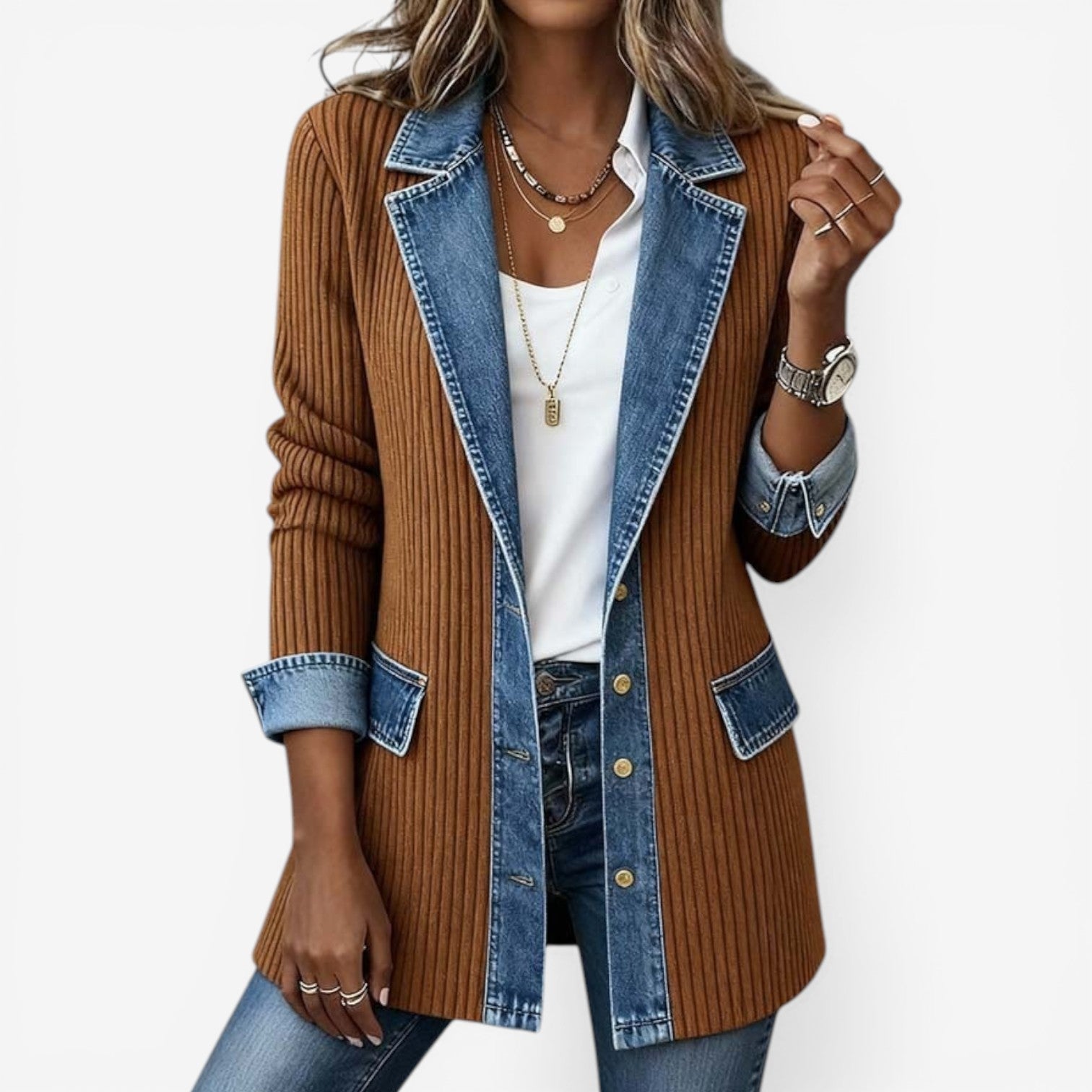 VALERIA LAURENT | Chaqueta Denim Chic