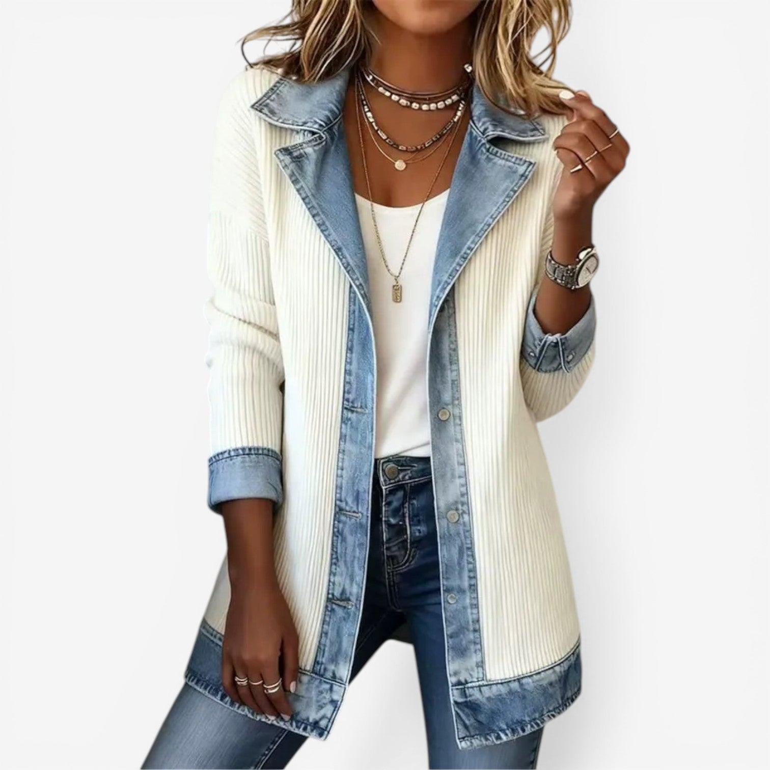 VALERIA LAURENT | Chaqueta Denim Chic