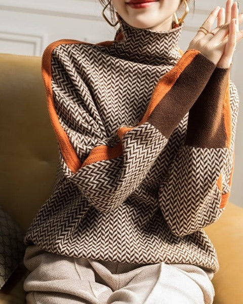 VALERIA LAURENT | AMAYA | Suéter de cuello alto de diseño