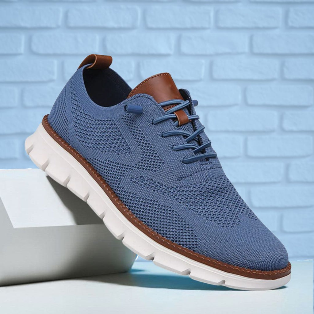 VALERIA LAURENT | Zapatos Transpirables Ultracomfort: Azul-blanco