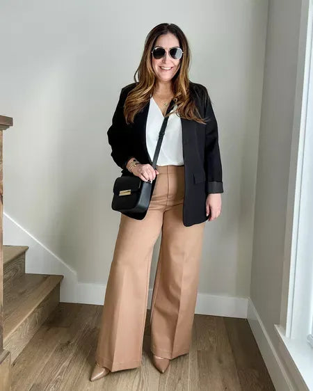VALERIA LAURENT | Pantalones de pata ancha con control de abdomen