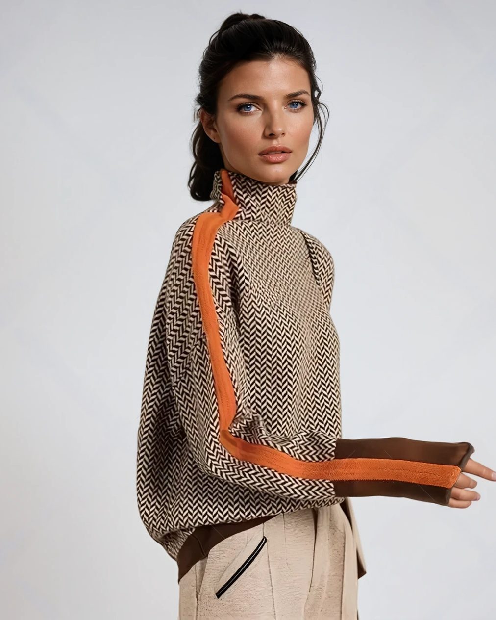 VALERIA LAURENT | AMAYA | Suéter de cuello alto de diseño