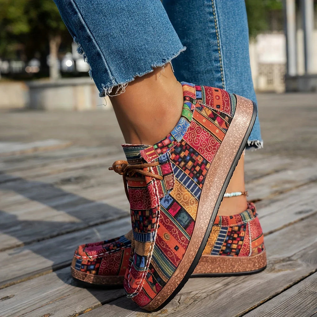 VALERIA LAURENT | Zapatillas Ortopédicas de Confort Multicolor para Mujer