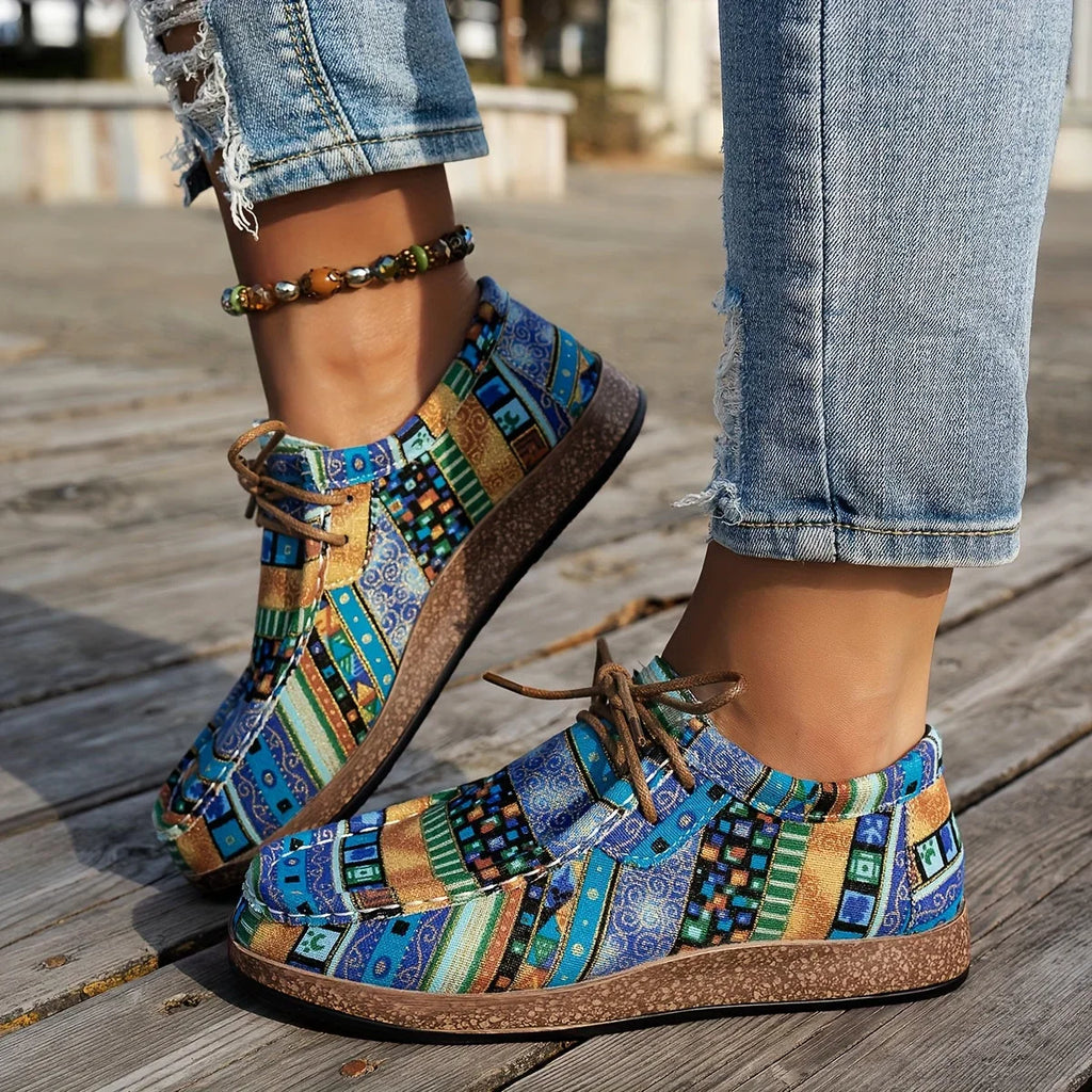 VALERIA LAURENT | Zapatillas Ortopédicas de Confort Multicolor para Mujer