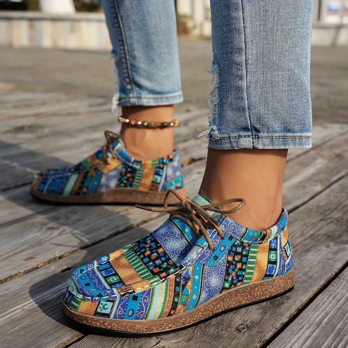 VALERIA LAURENT | Zapatillas Ortopédicas de Confort Multicolor para Mujer