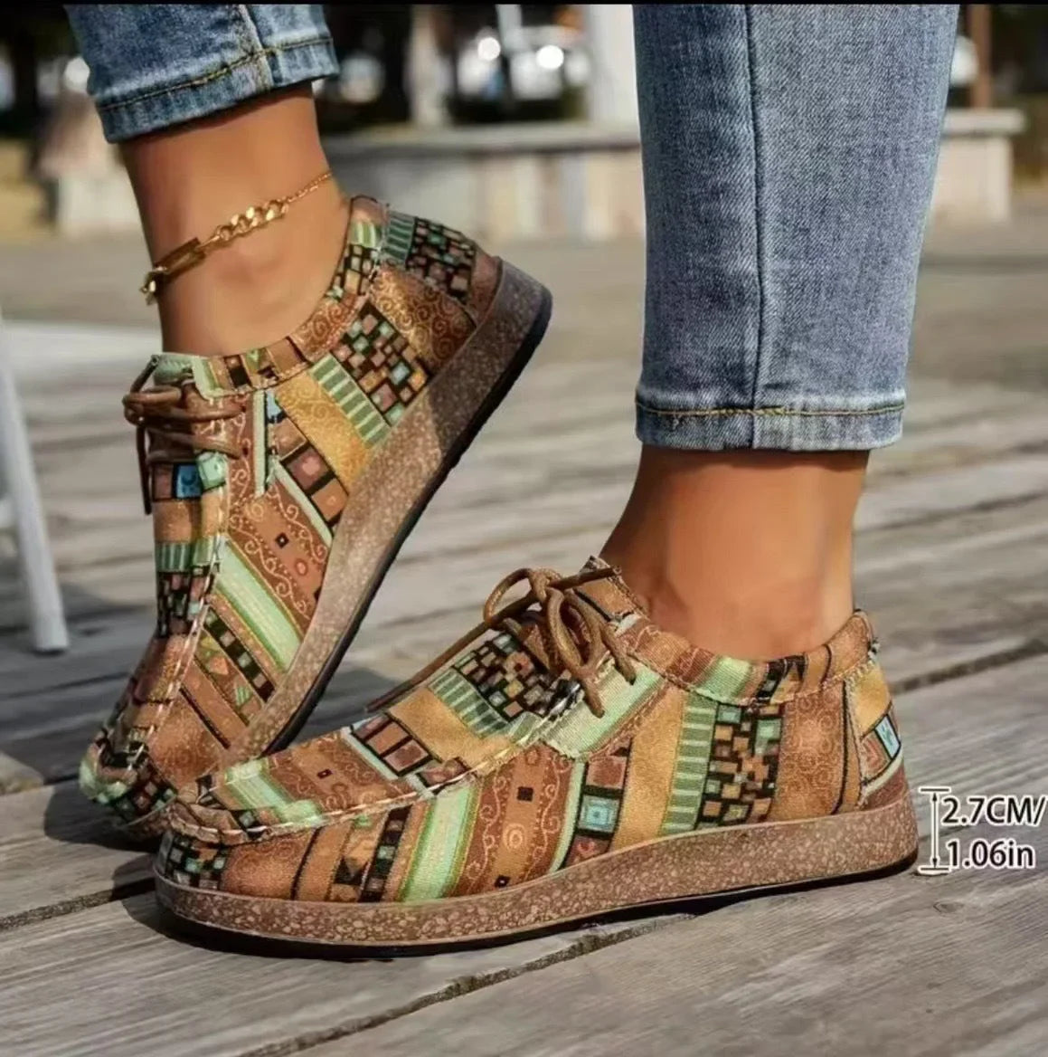 VALERIA LAURENT | Zapatillas Ortopédicas de Confort Multicolor para Mujer.