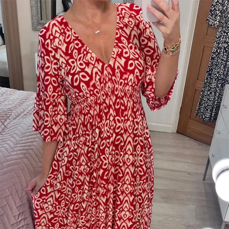 VALERIA LAURENT | Vestido Floral Elástico