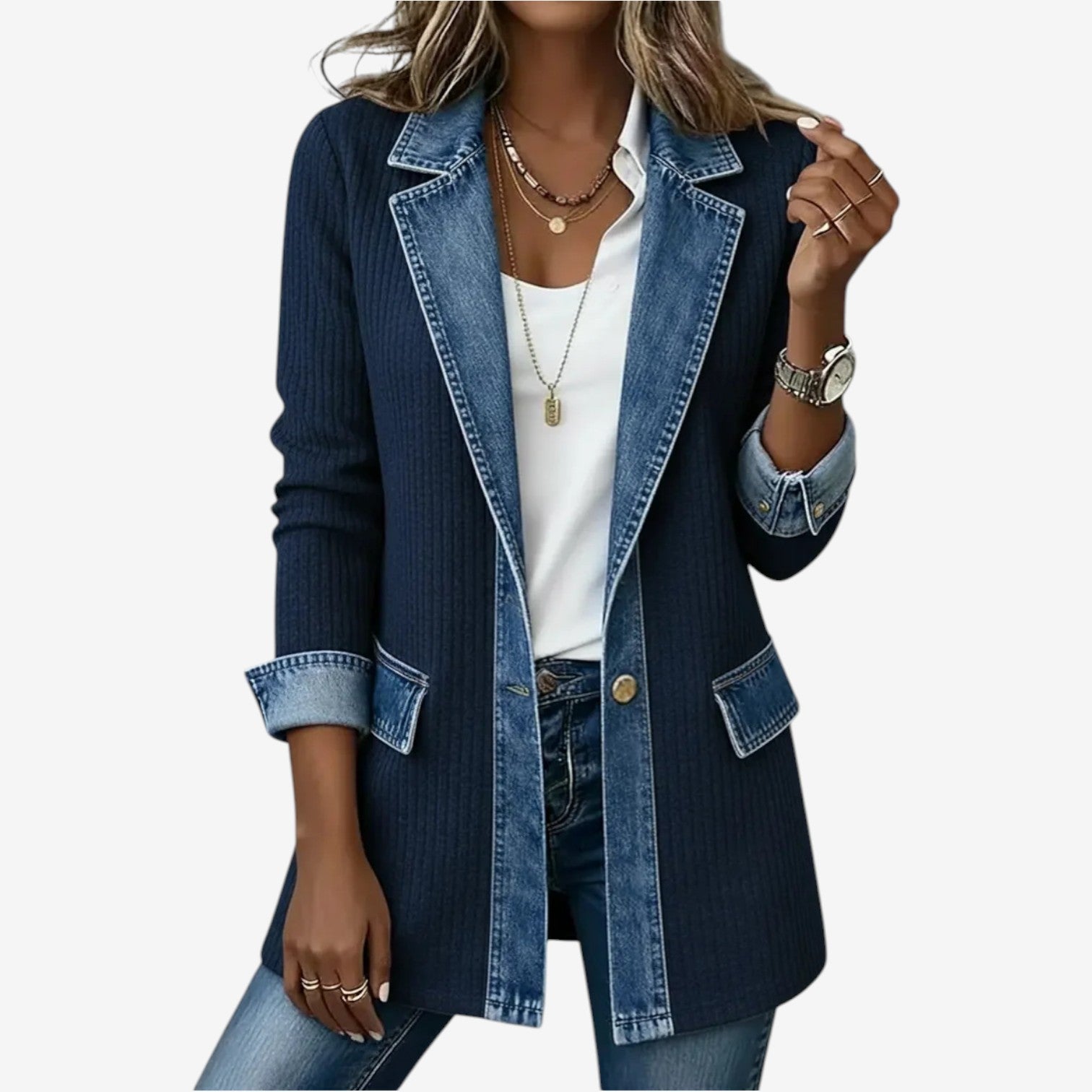 VALERIA LAURENT | Chaqueta Denim Chic