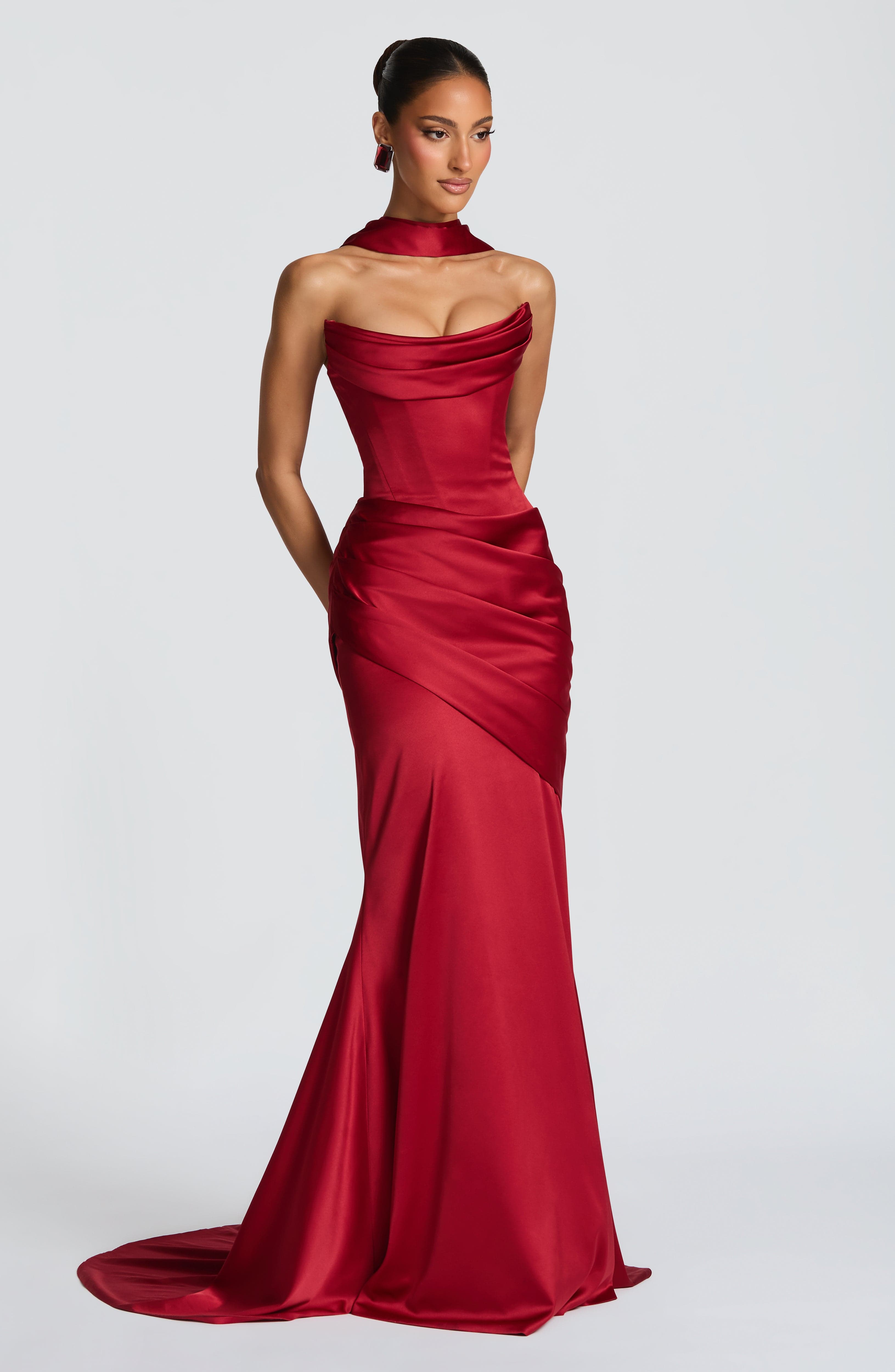 VALERIA LAURENT | Vestido Kensington - Rojo intenso