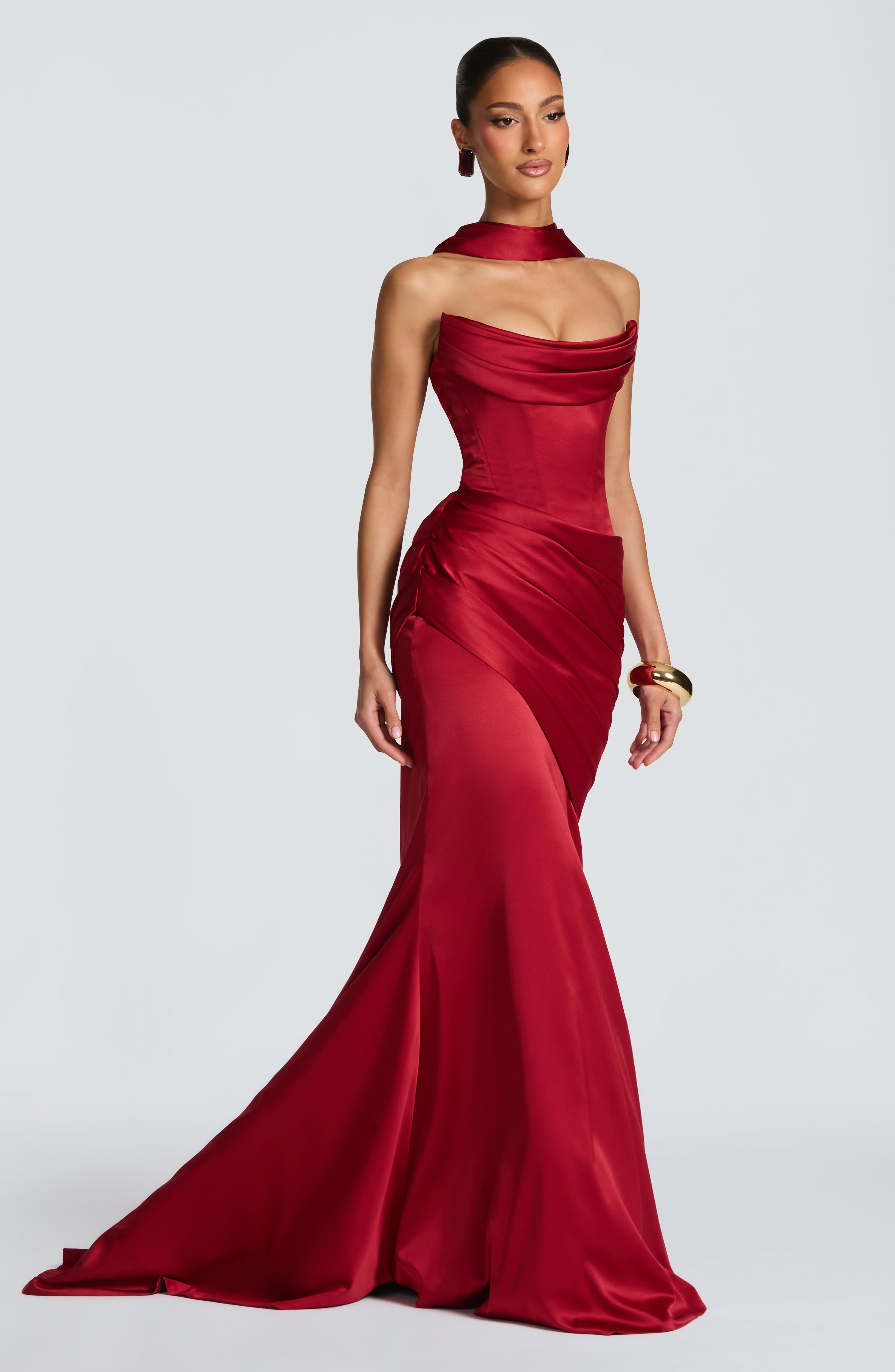 VALERIA LAURENT | Vestido Kensington - Rojo intenso