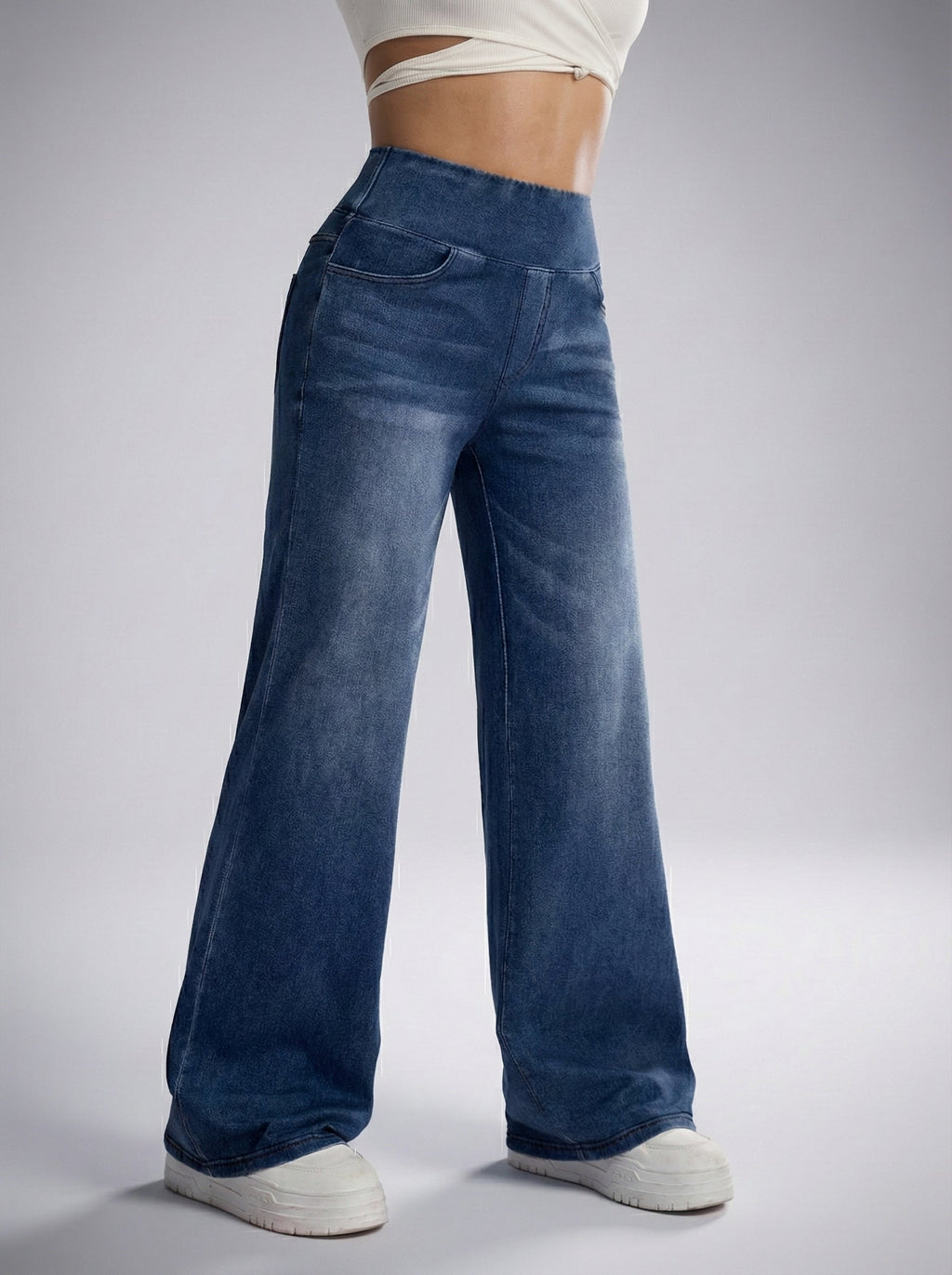 VALERIA LAURENT | Pantalones anchos con control de abdomen.