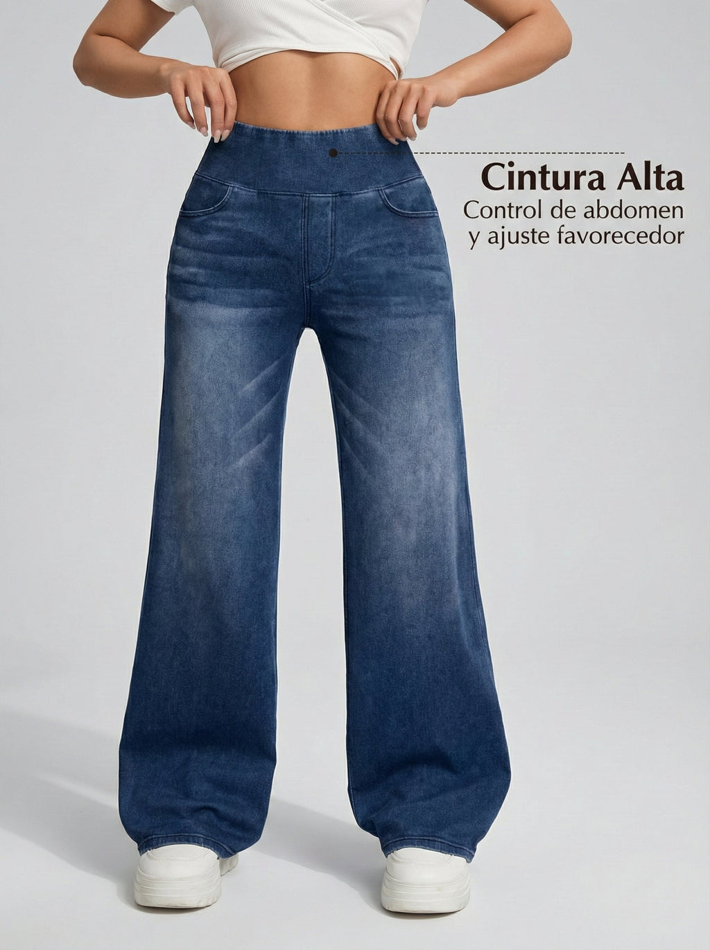 VALERIA LAURENT | Pantalones anchos con control de abdomen