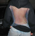 VALERIA LAURENT | Sudadera Crystal Mesh