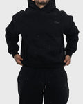 VALERIA LAURENT | Conjunto de sudadera y joggers con detalles de pedrería (Unisex)