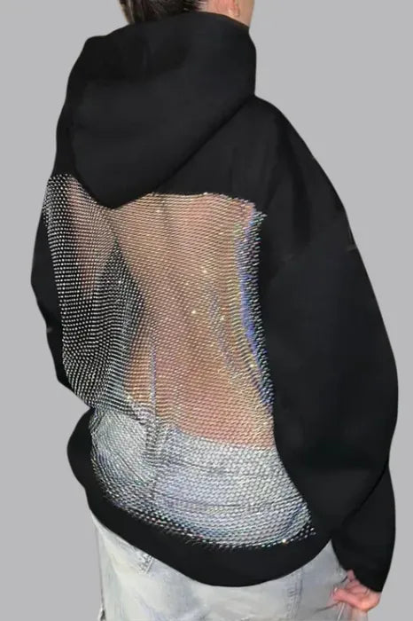 VALERIA LAURENT | Sudadera Crystal Mesh