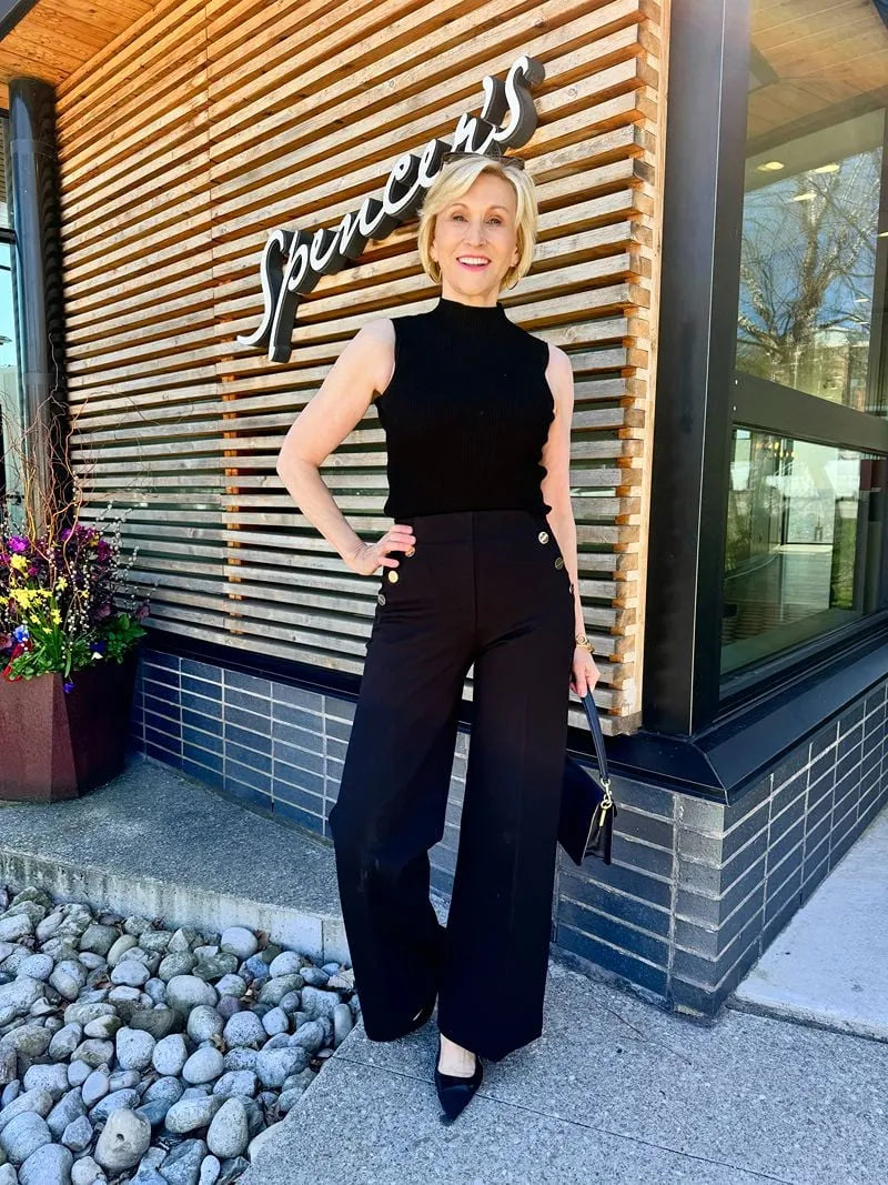 VALERIA LAURENT | Pantalones de pata ancha con control de abdomen