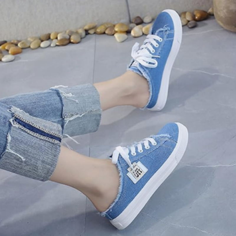 VALERIA LAURENT | Zapatillas vaqueras tipo mule para mujer